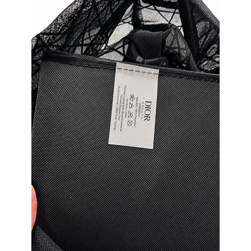 Christian Dior Beauty Parfums VIP Black Velvet Mesh Large Tote Bag - Picture 4 of 11